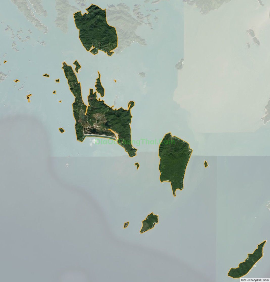 Bản đồ vệ tinh xã Ngọc Vừng, huyện Vân Đồn