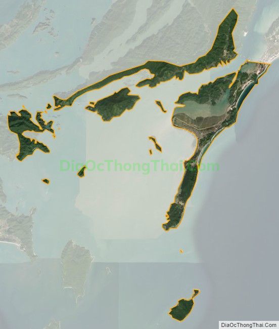 Bản đồ vệ tinh xã Quan Lạn, huyện Vân Đồn