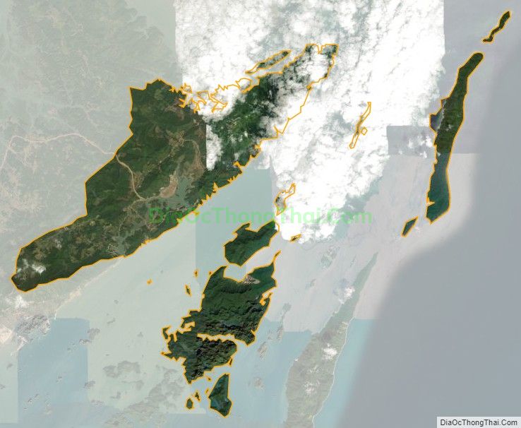 Bản đồ vệ tinh xã Vạn Yên, huyện Vân Đồn