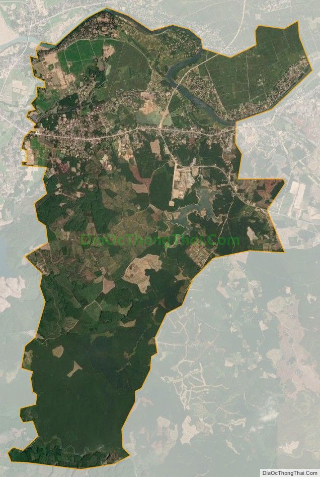 Bản đồ vệ tinh xã Cam Hiếu, huyện Cam Lộ