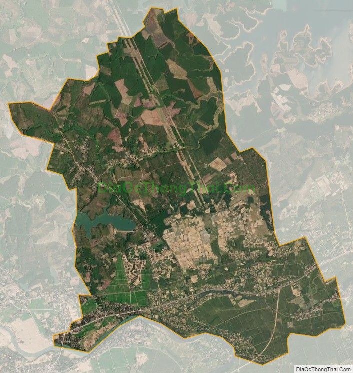 Bản đồ vệ tinh xã Cam Thủy, huyện Cam Lộ