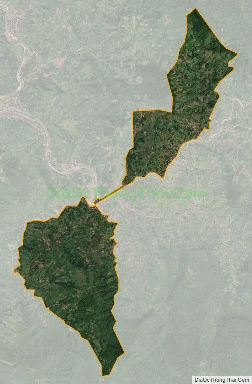 Bản đồ vệ tinh xã A Bung, huyện Đakrông