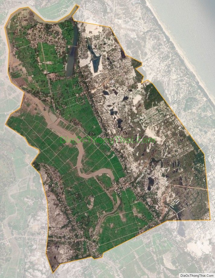Bản đồ vệ tinh xã Gio Mỹ, huyện Gio Linh