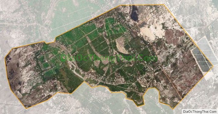 Bản đồ vệ tinh xã Gio Thành (cũ), huyện Gio Linh