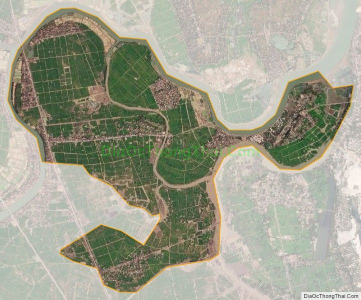 Bản đồ vệ tinh xã Trung Hải, huyện Gio Linh