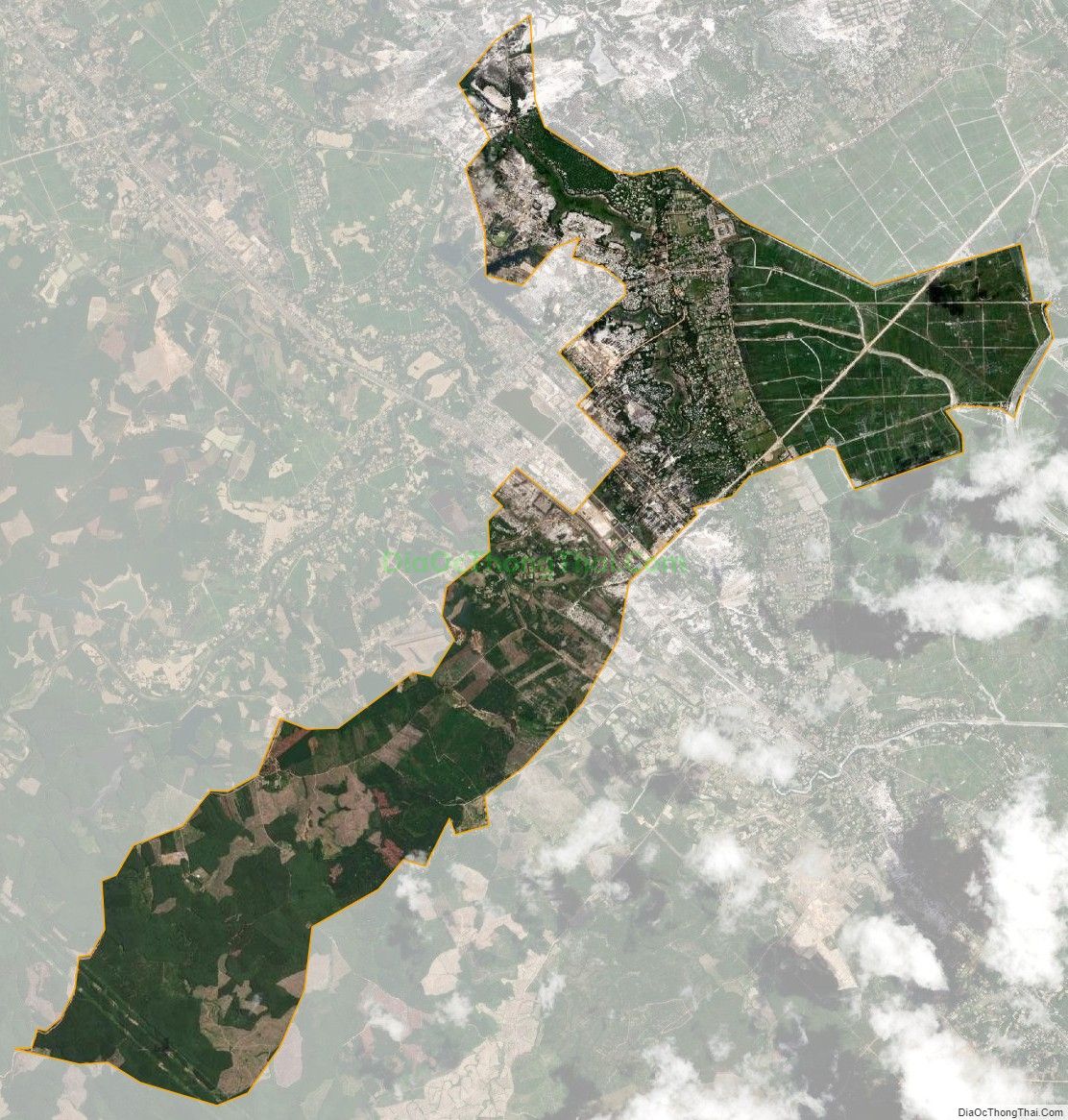 Bản đồ vệ tinh xã Hải Thọ (cũ), huyện Hải Lăng