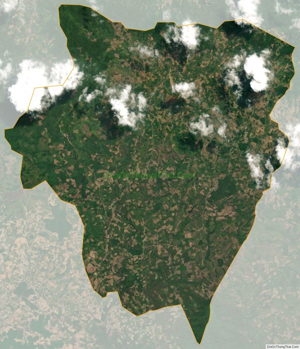 Bản đồ vệ tinh xã Ba Tầng, huyện Hướng Hóa
