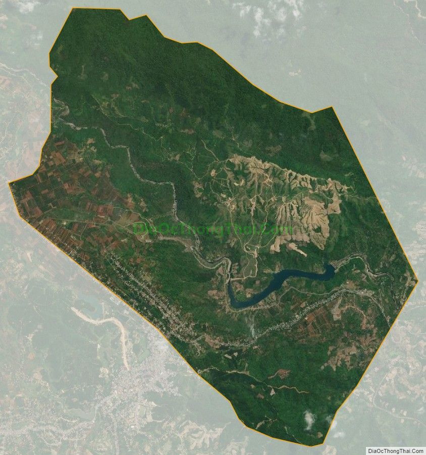 Bản đồ vệ tinh xã Tân Hợp, huyện Hướng Hóa