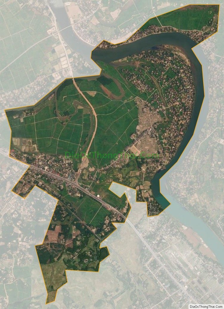 Bản đồ vệ tinh xã Triệu Giang, huyện Triệu Phong