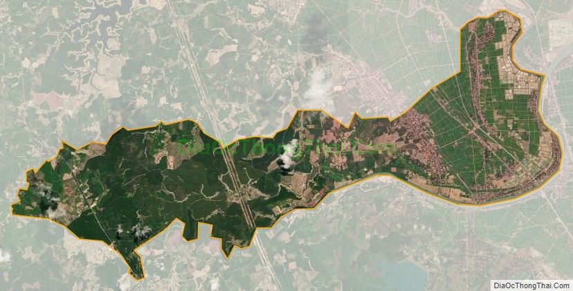 Bản đồ vệ tinh xã Vĩnh Sơn, huyện Vĩnh Linh