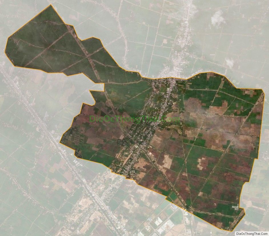 Bản đồ vệ tinh xã Phú Tân, huyện Châu Thành, Sóc Trăng