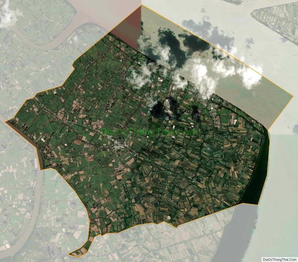 Bản đồ vệ tinh xã An Thạnh 3, huyện Cù Lao Dung