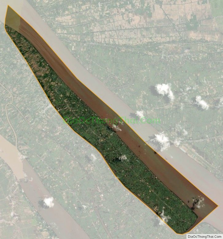Bản đồ vệ tinh xã An Thạnh Đông, huyện Cù Lao Dung