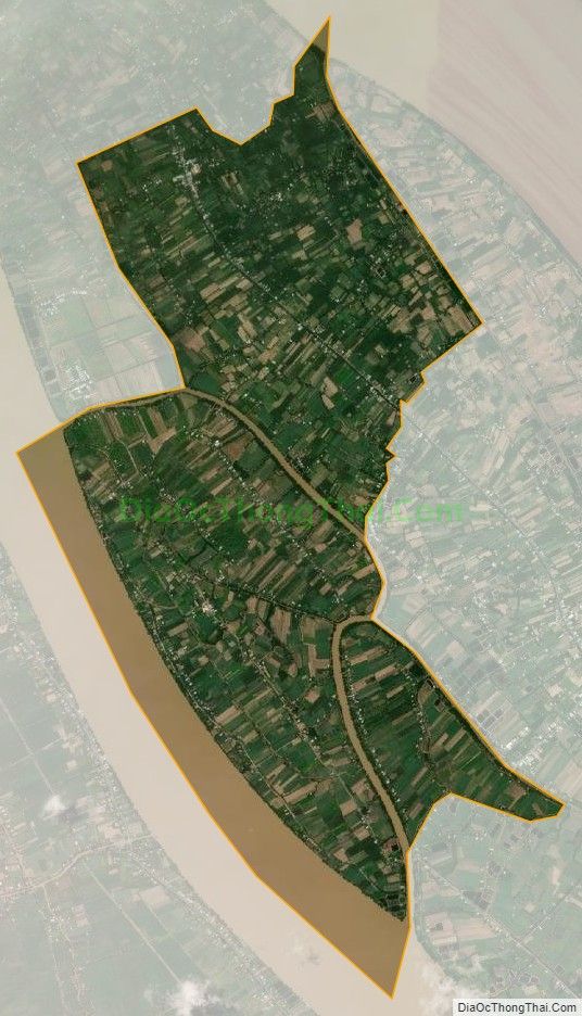 Bản đồ vệ tinh xã An Thạnh Tây, huyện Cù Lao Dung