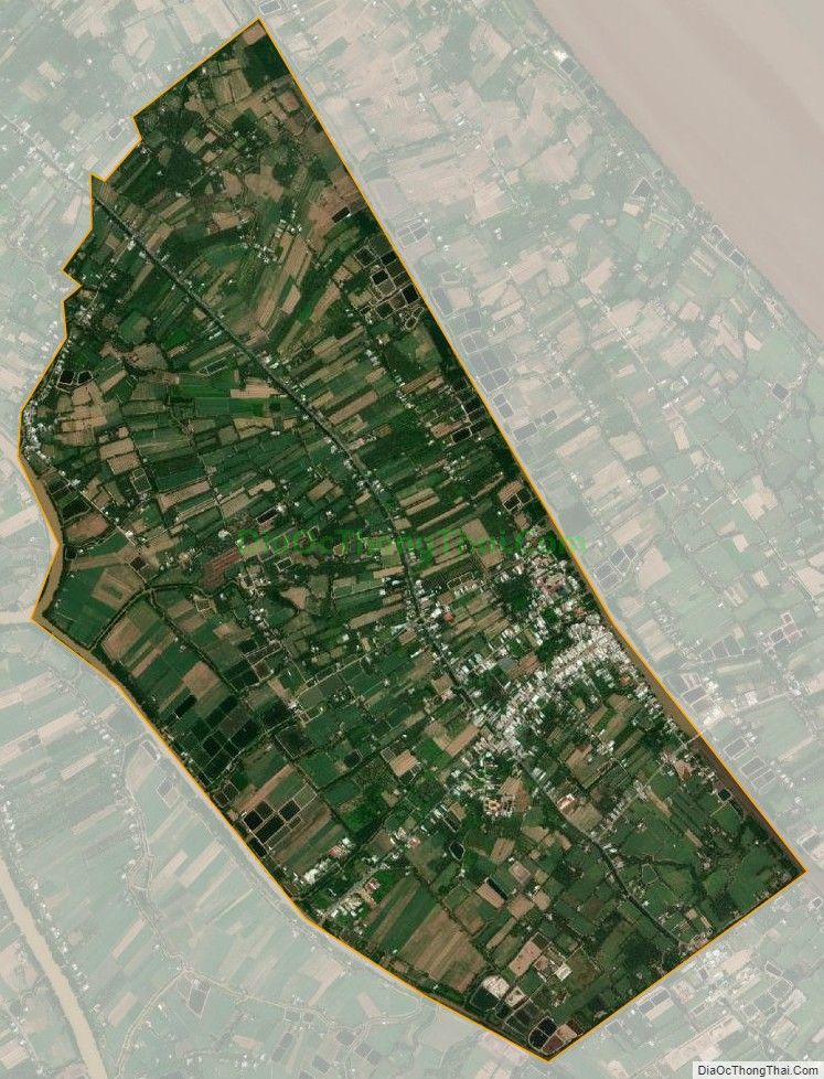 Bản đồ vệ tinh Thị trấn Cù Lao Dung, huyện Cù Lao Dung
