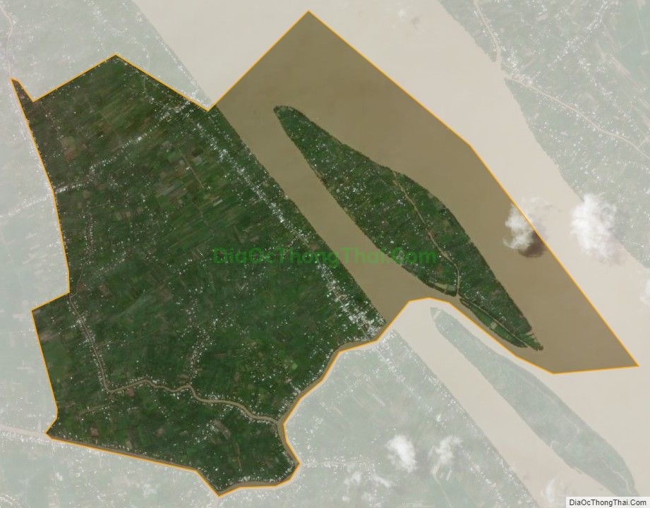 Bản đồ vệ tinh xã Nhơn Mỹ, huyện Kế Sách