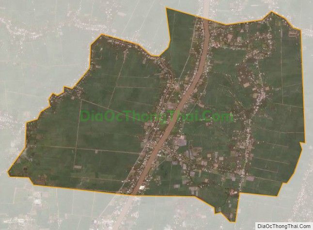 Bản đồ vệ tinh xã Châu Khánh, huyện Long Phú
