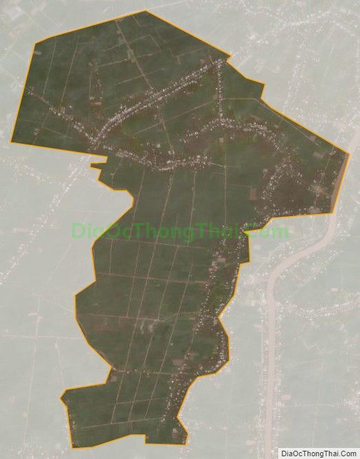 Bản đồ vệ tinh xã Hậu Thạnh, huyện Long Phú