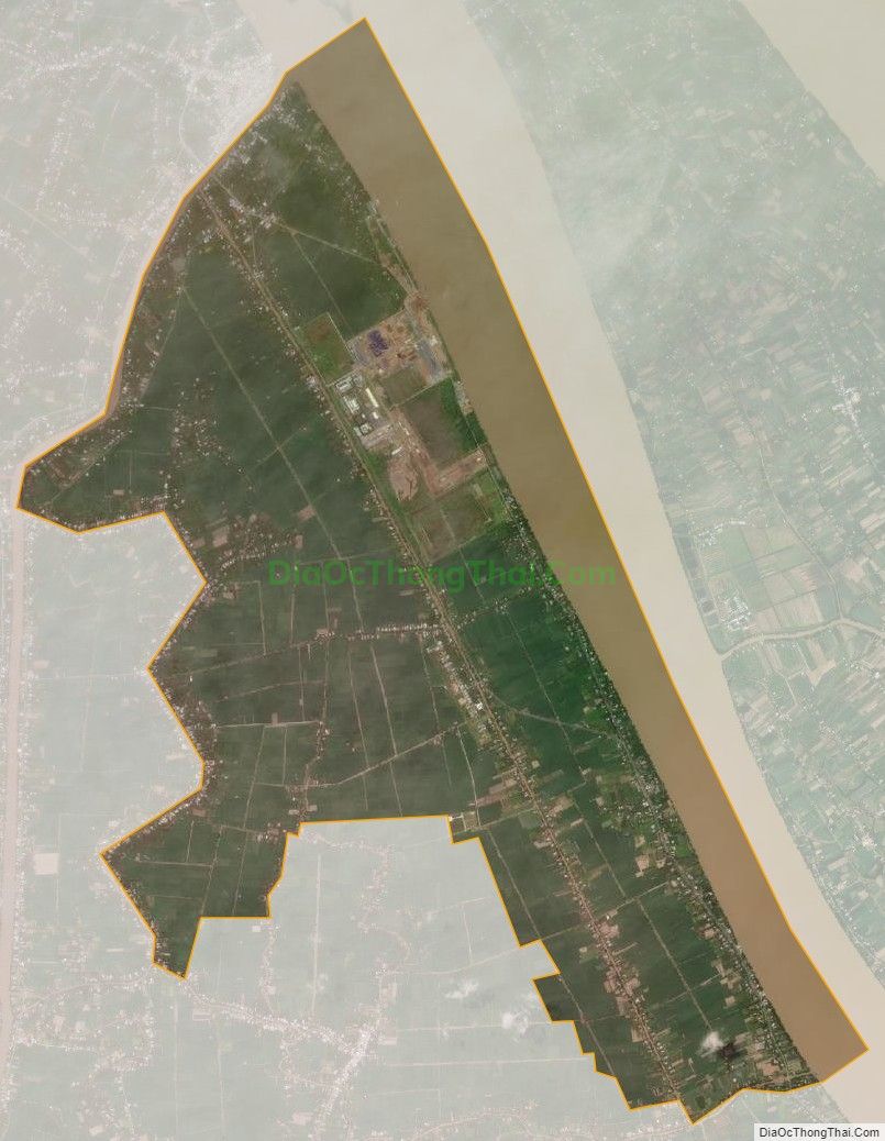 Bản đồ vệ tinh xã Long Đức, huyện Long Phú
