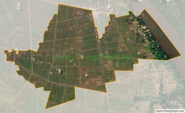 Bản đồ vệ tinh xã Long Phú, huyện Long Phú