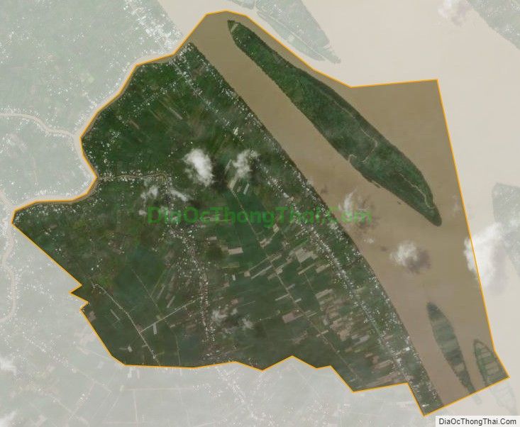 Bản đồ vệ tinh xã Song Phụng, huyện Long Phú