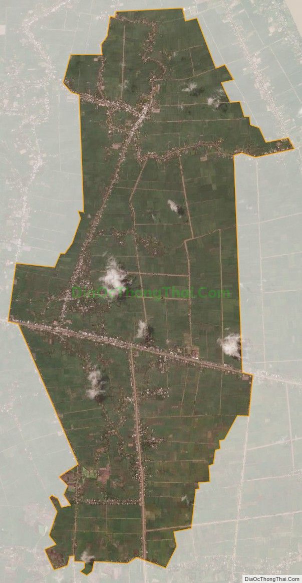 Bản đồ vệ tinh xã Tân Hưng, huyện Long Phú