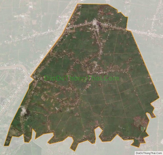 Bản đồ vệ tinh xã Tân Thạnh, huyện Long Phú