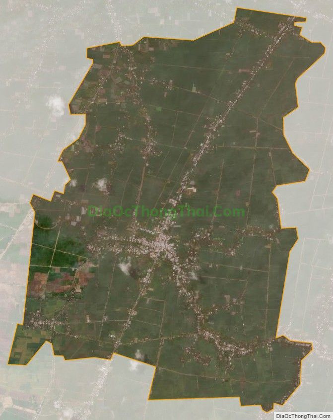 Bản đồ vệ tinh xã Trường Khánh, huyện Long Phú
