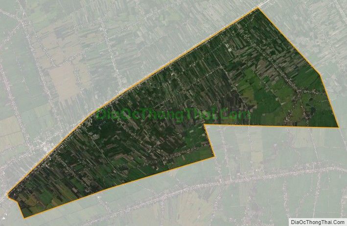 Bản đồ vệ tinh xã Hưng Phú, huyện Mỹ Tú