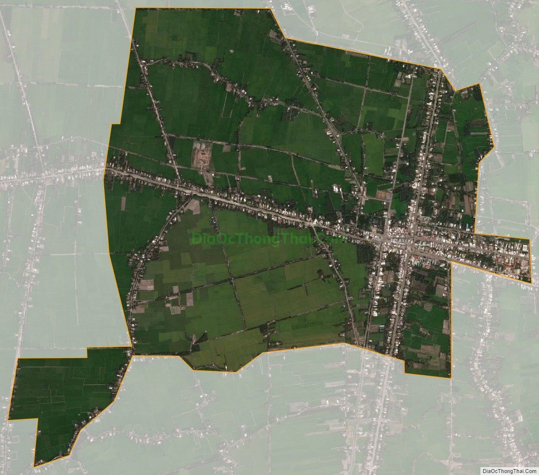 Bản đồ vệ tinh Thị trấn Huỳnh Hữu Nghĩa, huyện Mỹ Tú