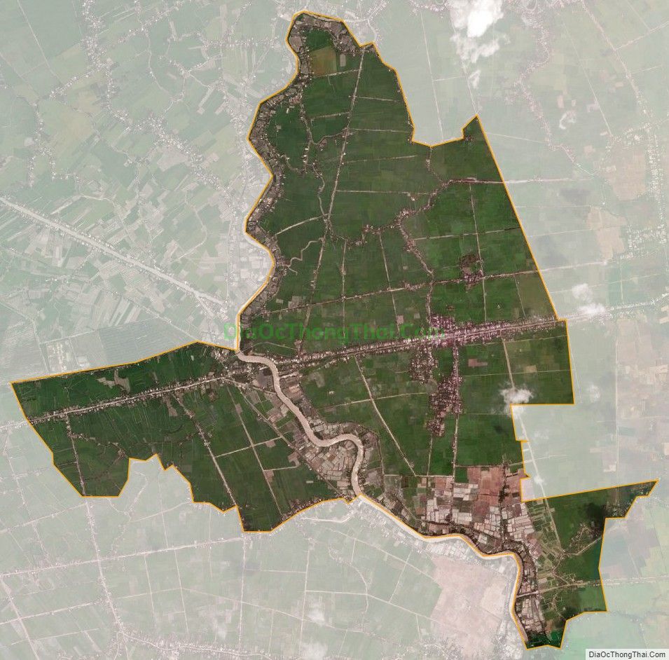Bản đồ vệ tinh xã Mỹ Thuận, huyện Mỹ Tú