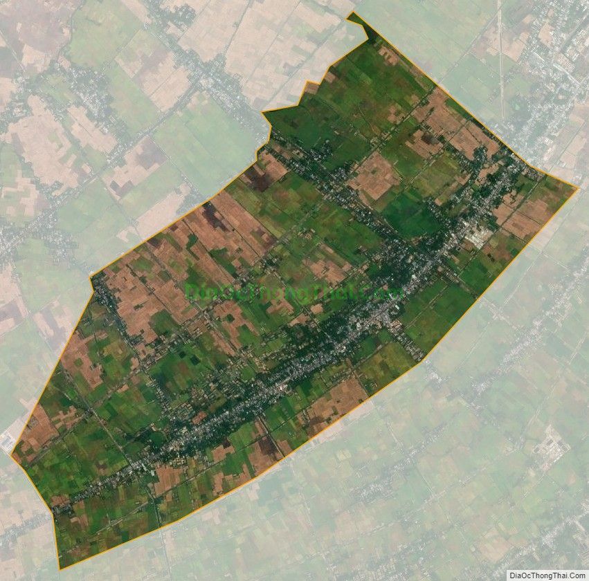 Bản đồ vệ tinh xã Đại Tâm, huyện Mỹ Xuyên