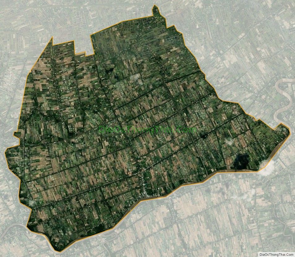 Bản đồ vệ tinh xã Hòa Tú 2, huyện Mỹ Xuyên