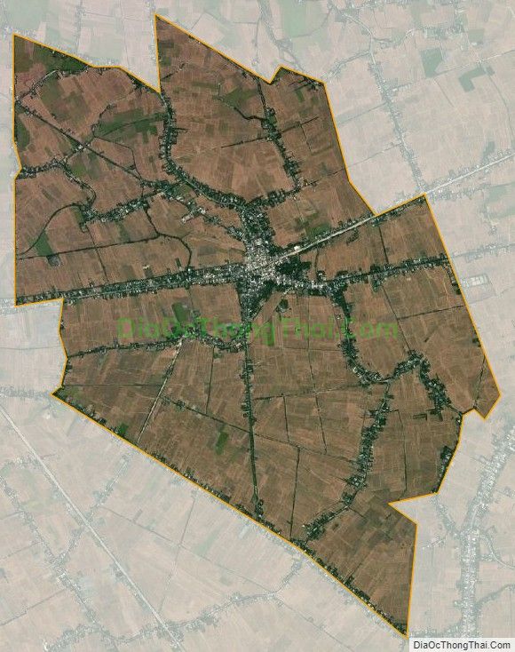 Bản đồ vệ tinh Thị trấn Hưng Lợi, huyện Thạnh Trị