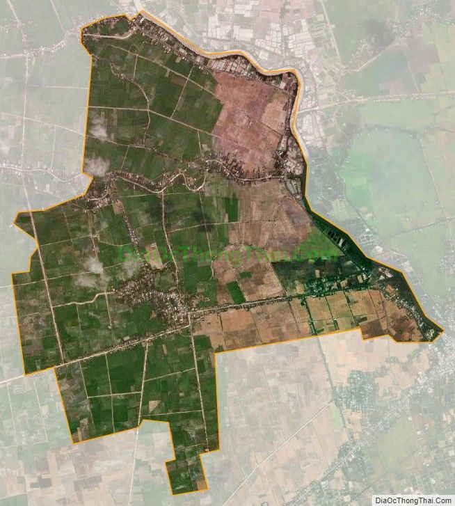 Bản đồ vệ tinh xã Lâm Kiết, huyện Thạnh Trị