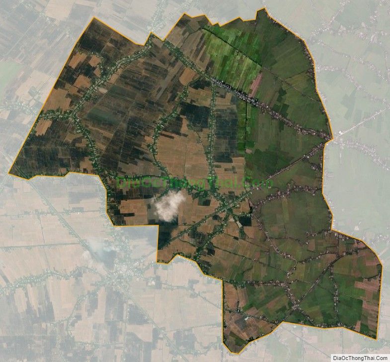 Bản đồ vệ tinh xã Vĩnh Thành, huyện Thạnh Trị