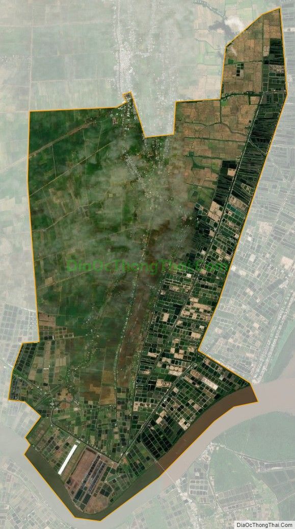 Bản đồ vệ tinh xã Lịch Hội Thượng, huyện Trần Đề