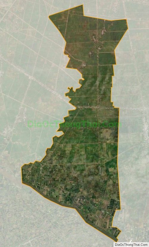 Bản đồ vệ tinh xã Liêu Tú, huyện Trần Đề