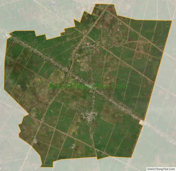 Bản đồ vệ tinh xã Viên An, huyện Trần Đề