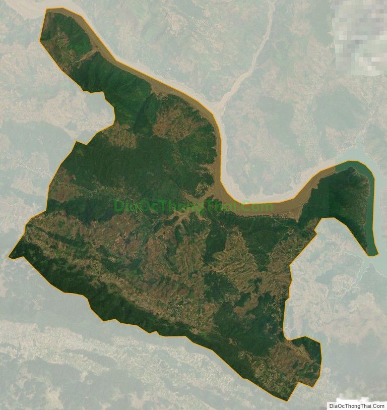 Bản đồ vệ tinh xã Chiềng Sại, huyện Bắc Yên