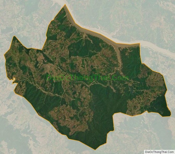 Bản đồ vệ tinh xã Mường Khoa, huyện Bắc Yên