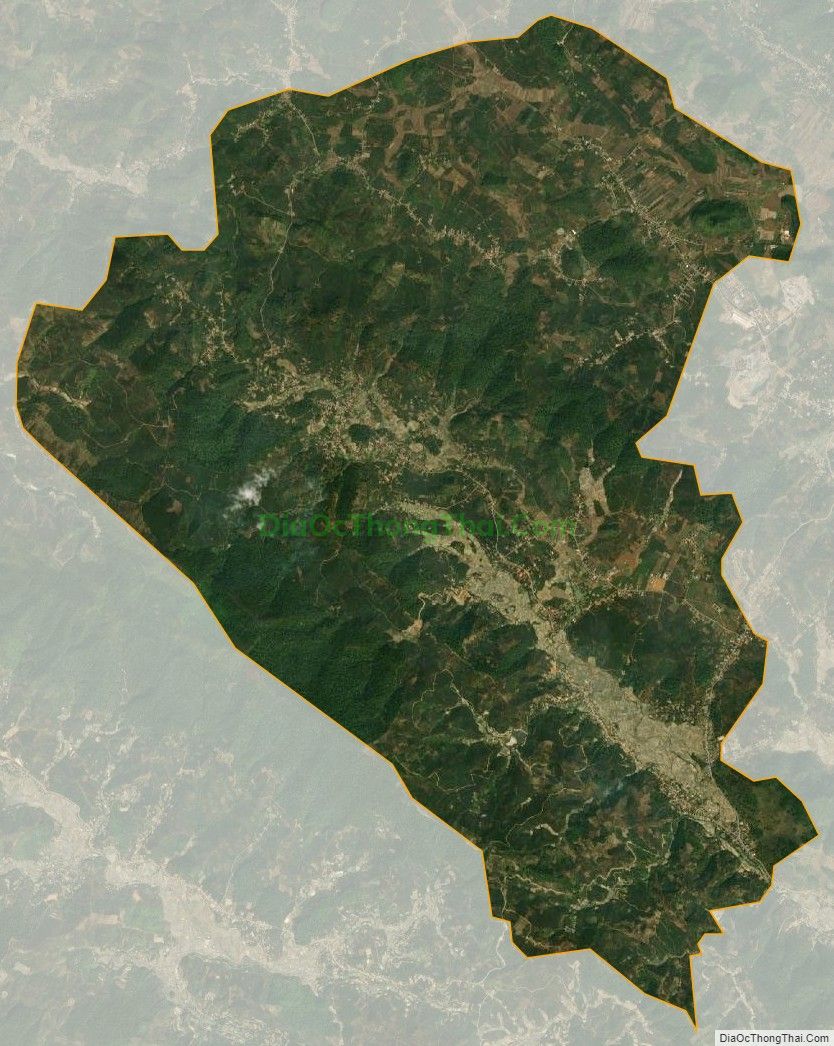 Bản đồ vệ tinh xã Chiềng Ban, huyện Mai Sơn