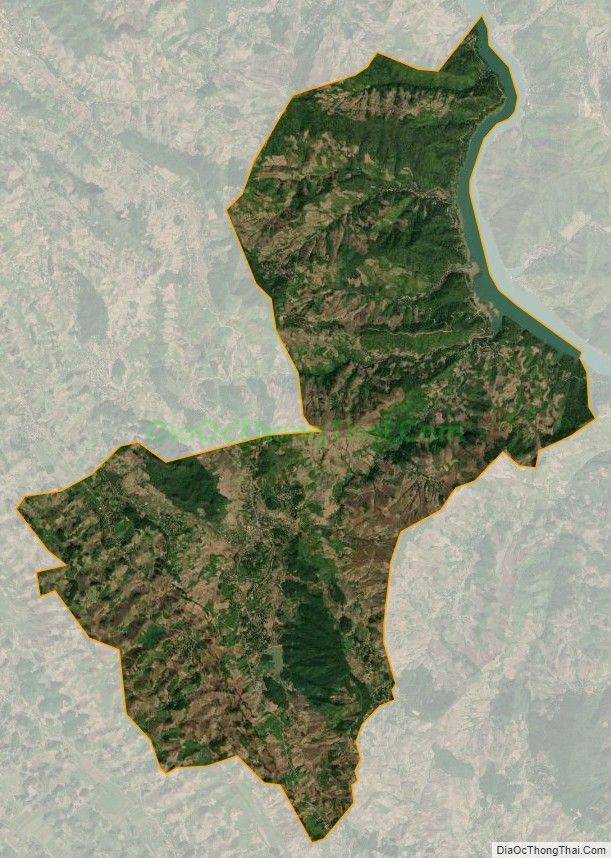 Bản đồ vệ tinh xã Chiềng Chăn, huyện Mai Sơn