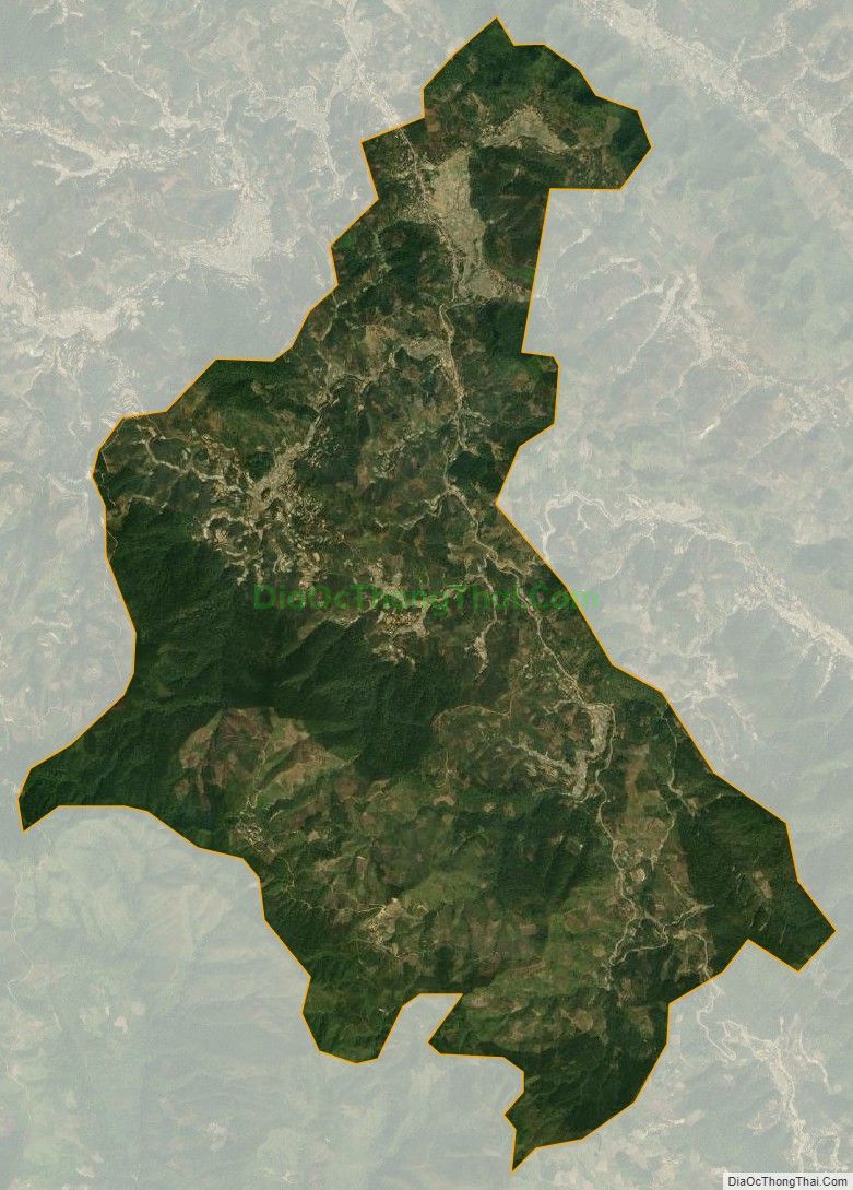 Bản đồ vệ tinh xã Chiềng Kheo, huyện Mai Sơn