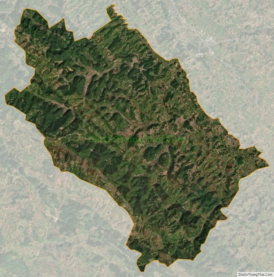 Bản đồ vệ tinh xã Chiềng Lương, huyện Mai Sơn