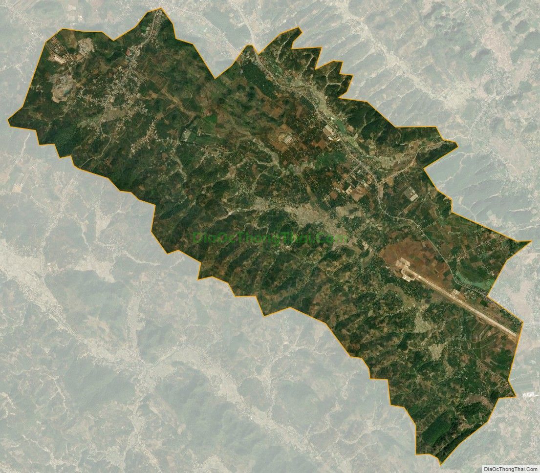 Bản đồ vệ tinh xã Chiềng Mung, huyện Mai Sơn