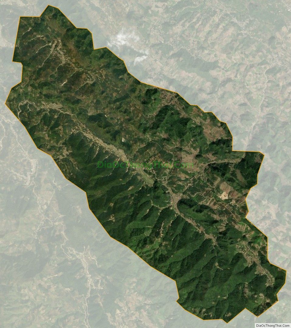 Bản đồ vệ tinh xã Chiềng Ve, huyện Mai Sơn