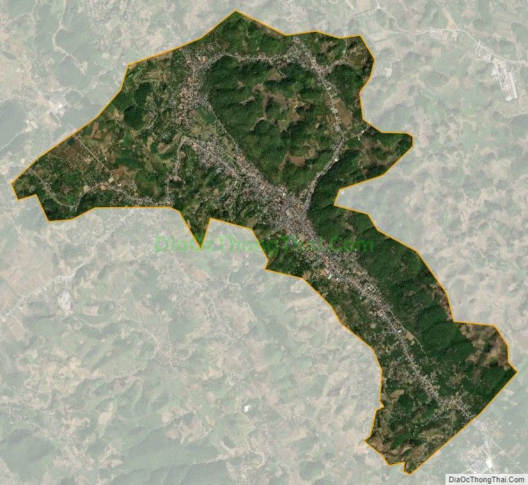 Bản đồ vệ tinh Thị trấn Hát Lót, huyện Mai Sơn