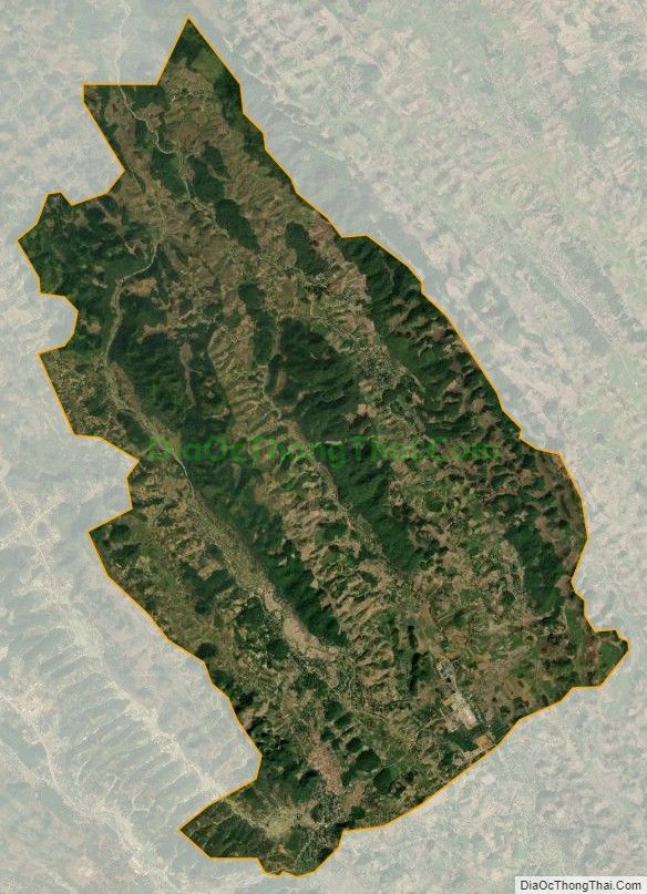 Bản đồ vệ tinh xã Mường Bằng, huyện Mai Sơn
