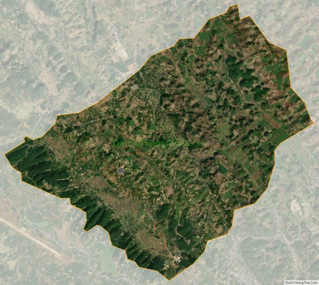 Bản đồ vệ tinh xã Mường Bon, huyện Mai Sơn